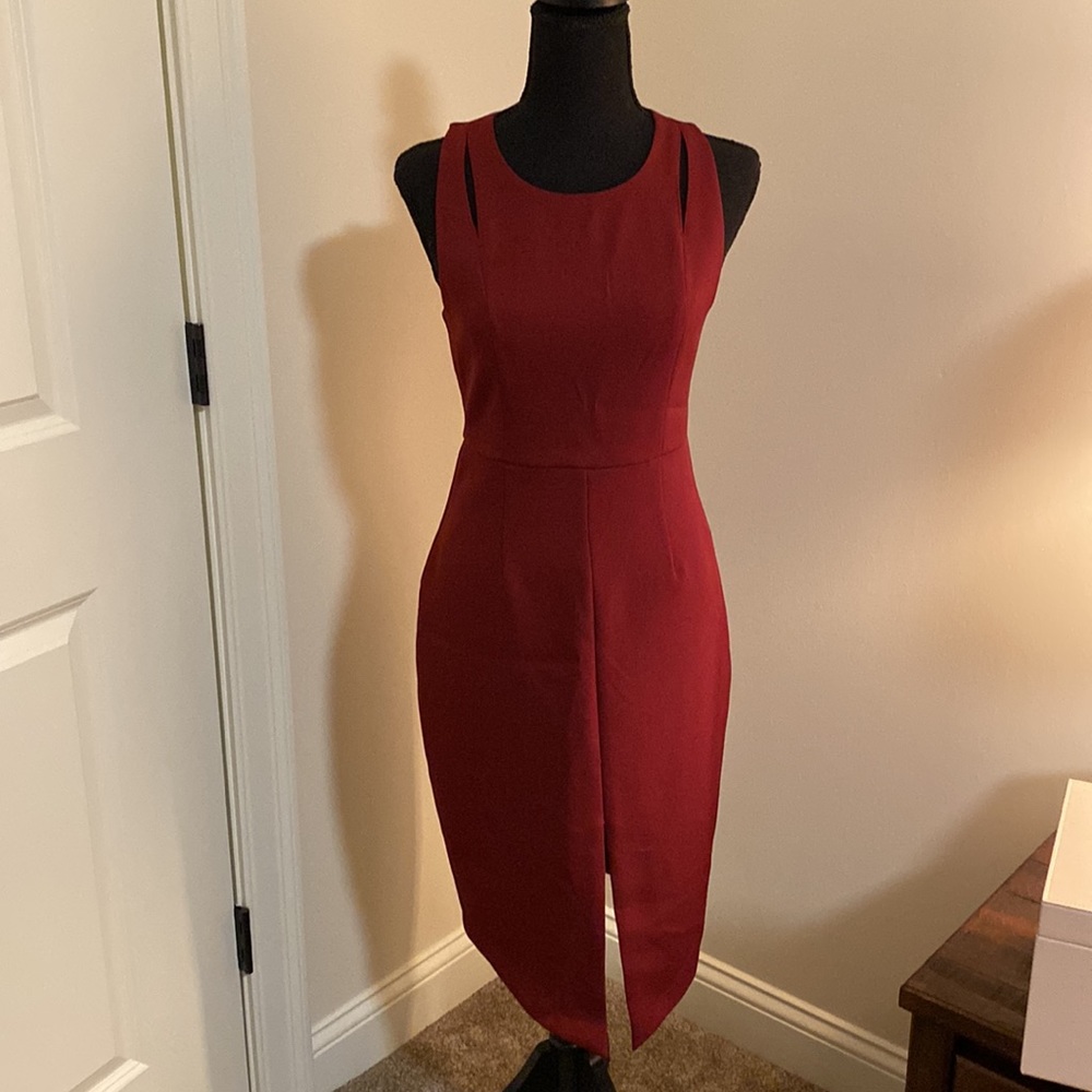 Express maroon dress